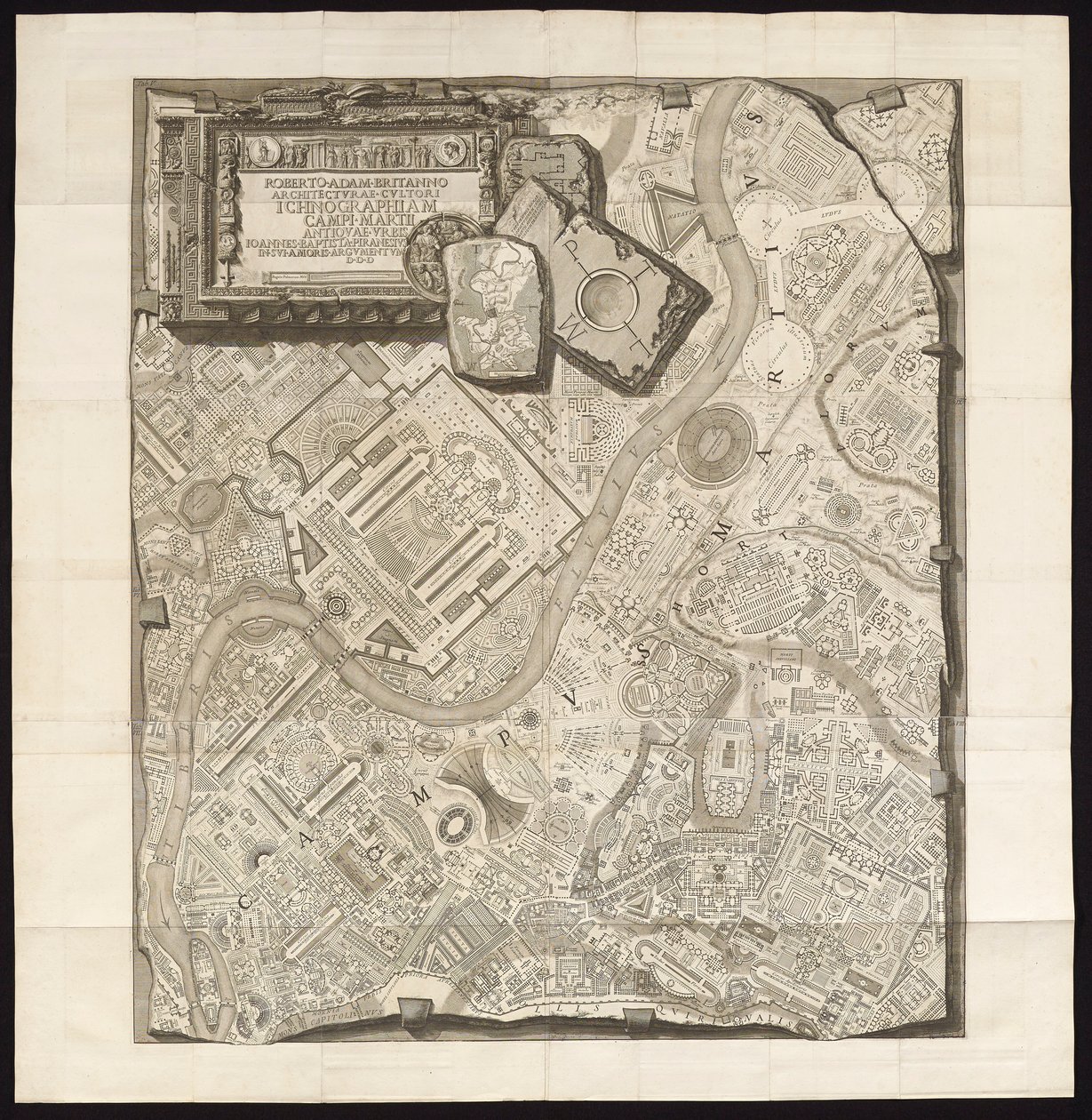 Ichnographia of the Campus Martius of the Ancient City by Giovanni Battista Piranesi