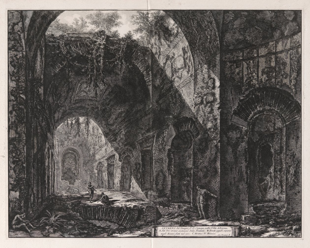 Interior of the Temple Said to Be of Canopus at Hadrian by Giovanni Battista Piranesi