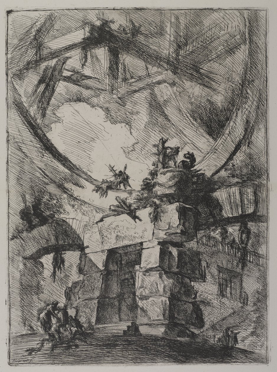 Invenzioni Capric di Carceri, Hind 9, First State of Three by Giovanni Battista Piranesi
