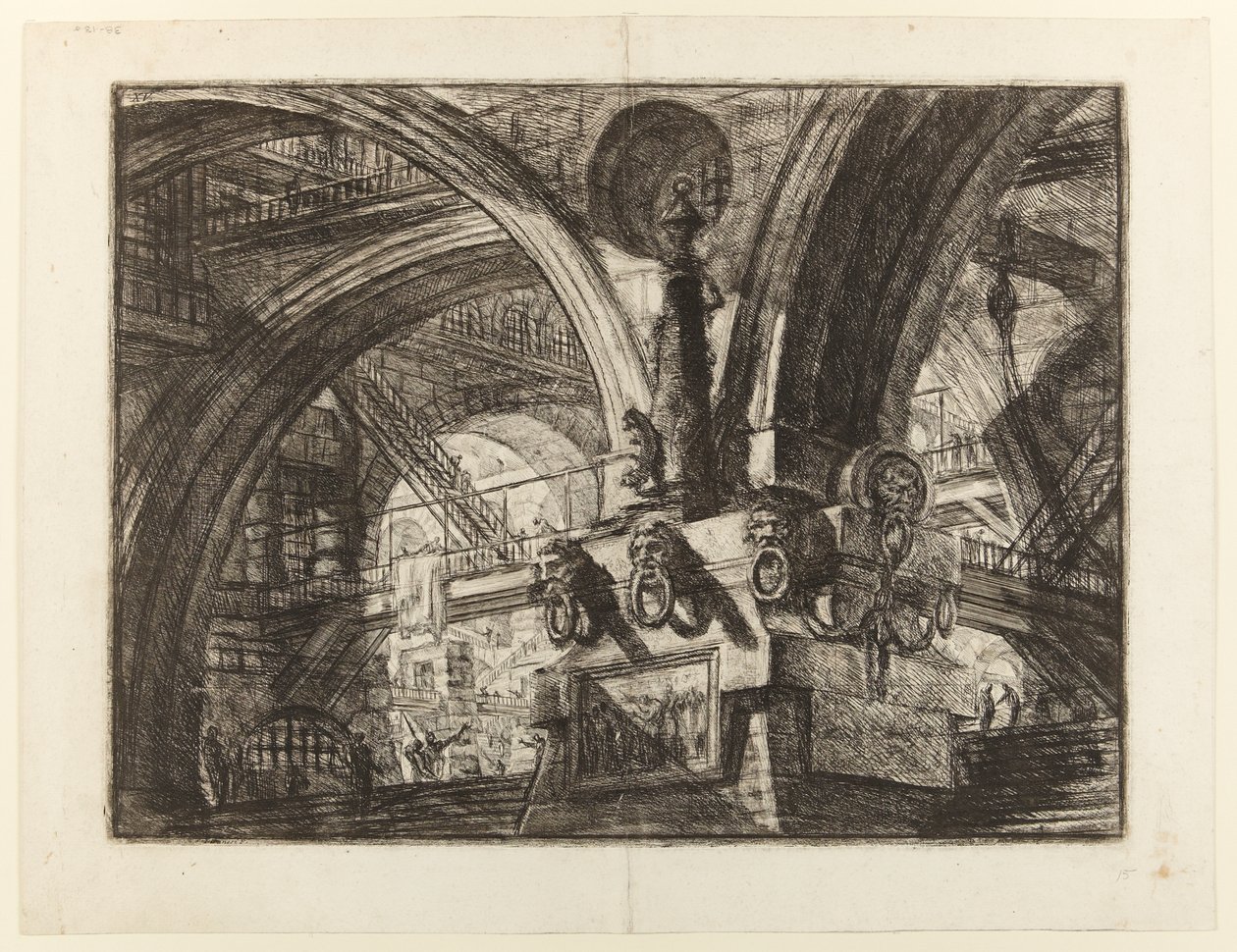 The Pier with a Lamp by Giovanni Battista Piranesi