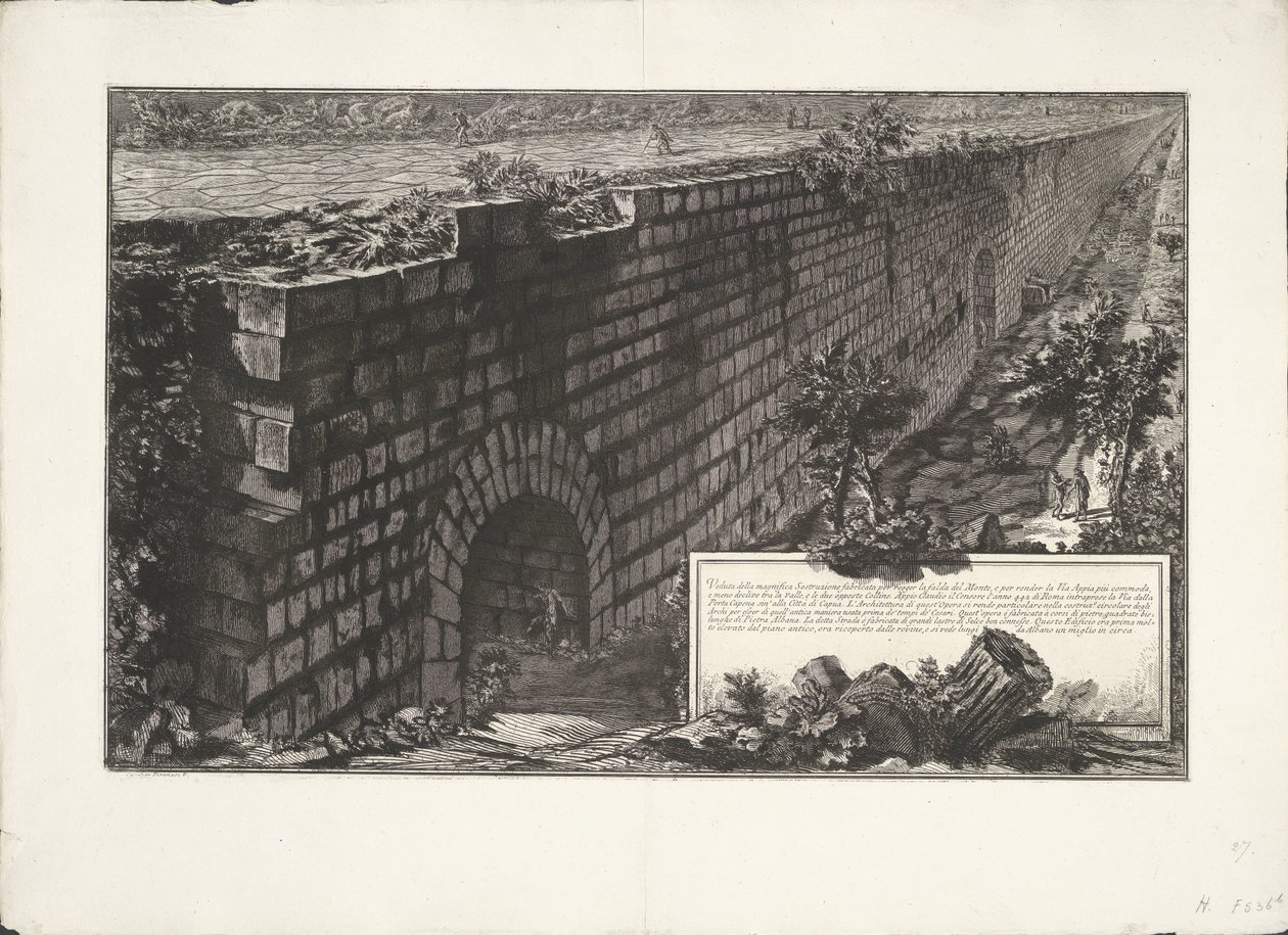 Wall Construction by Giovanni Battista Piranesi