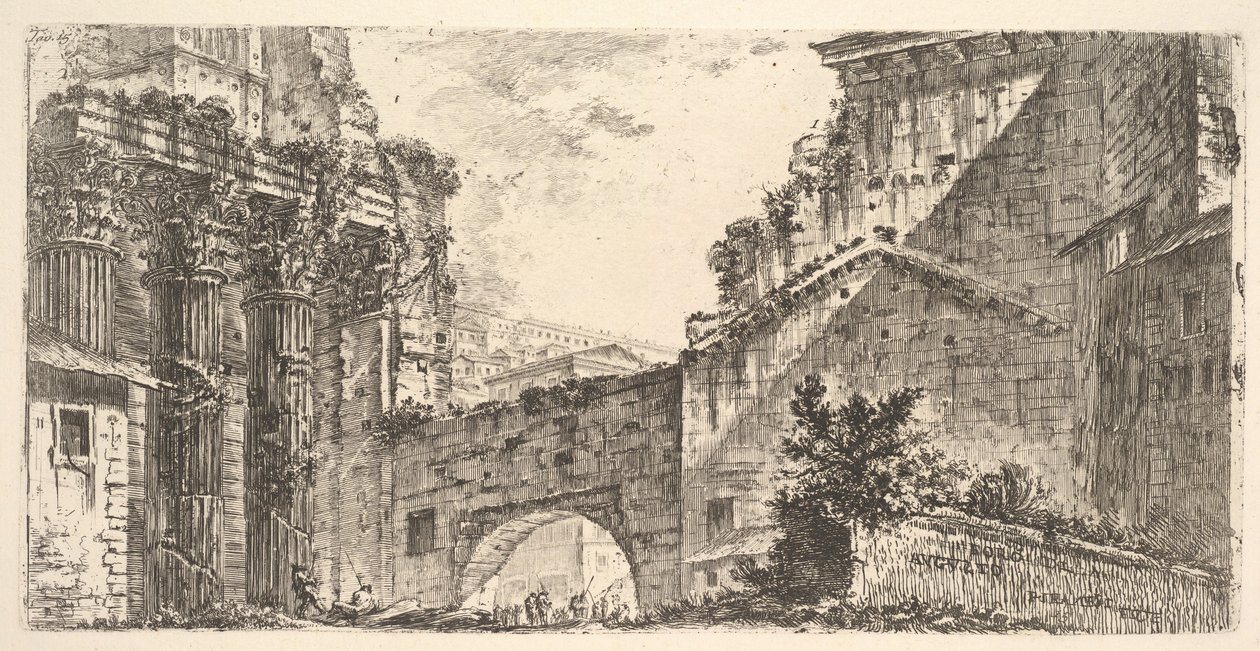 Plate 15: Forum of Augustus by Giovanni Battista Piranesi