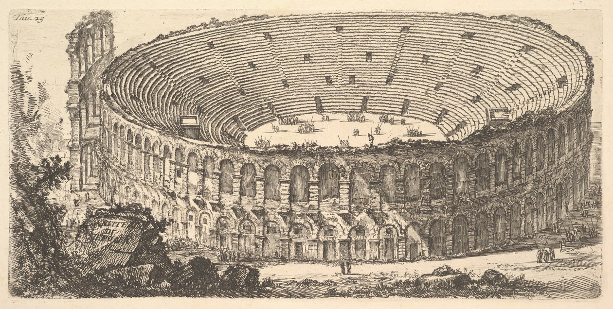 Amphitheater of Verona, ca. 1748 by Giovanni Battista Piranesi