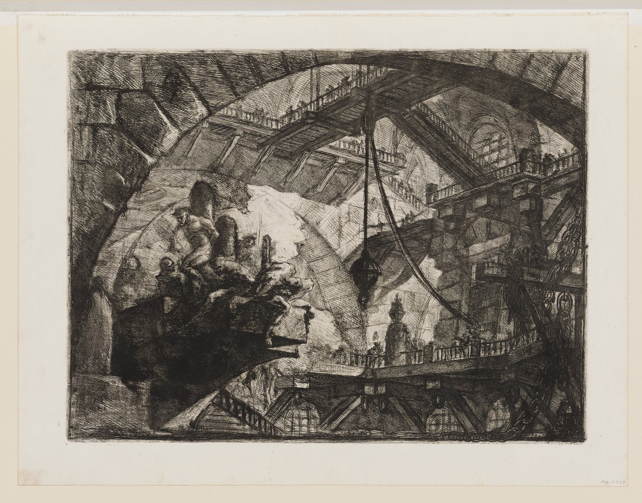 Prisoners on a Projecting Platform by Giovanni Battista Piranesi