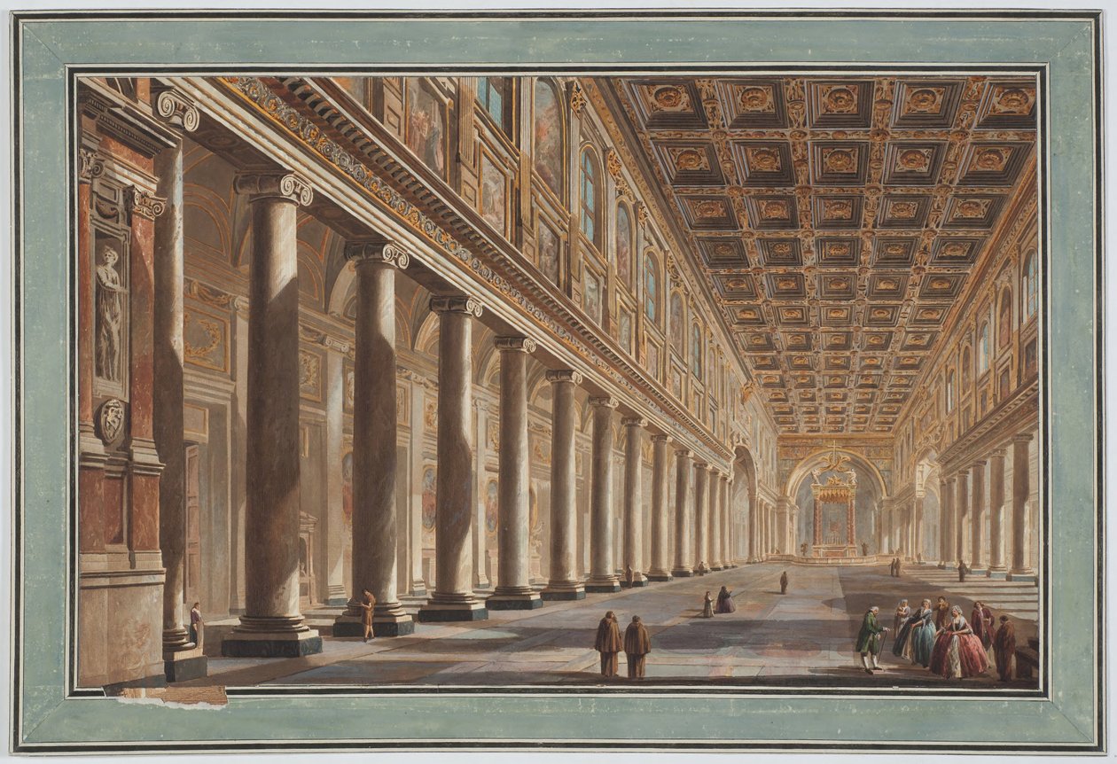 S. Maria Maggiore, Interior, Rome by Giovanni Battista Piranesi