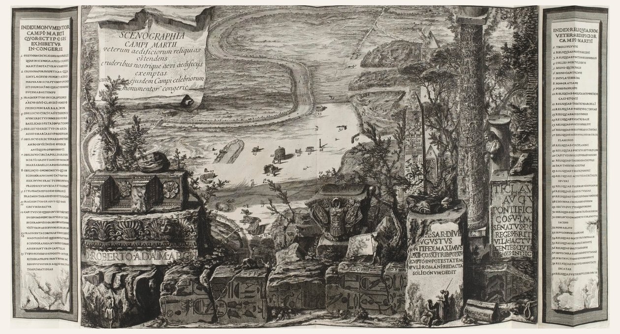 Scenographia Campi Martii, Page from Il Campo Marzio dell