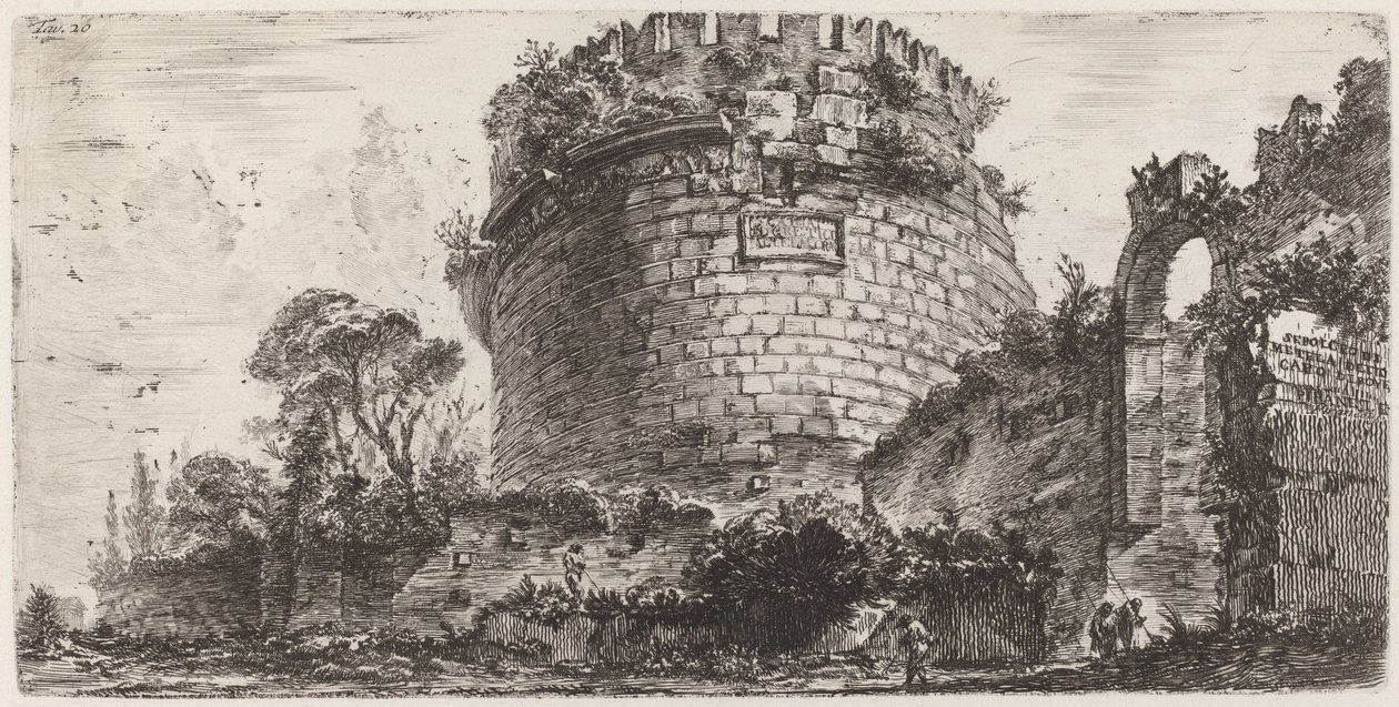 Tomb of Metella Called Capo di Bove by Giovanni Battista Piranesi