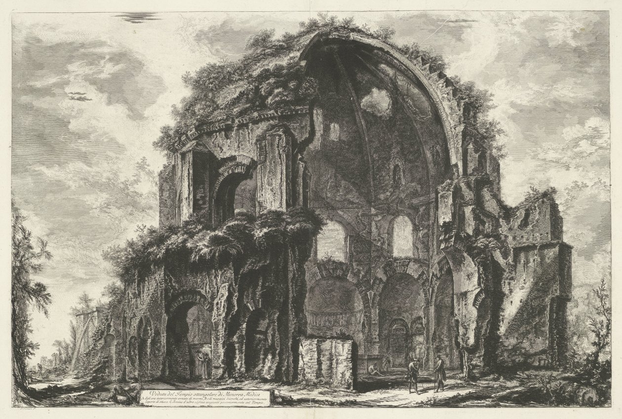 Temple of Minerva Medica in Rome by Giovanni Battista Piranesi