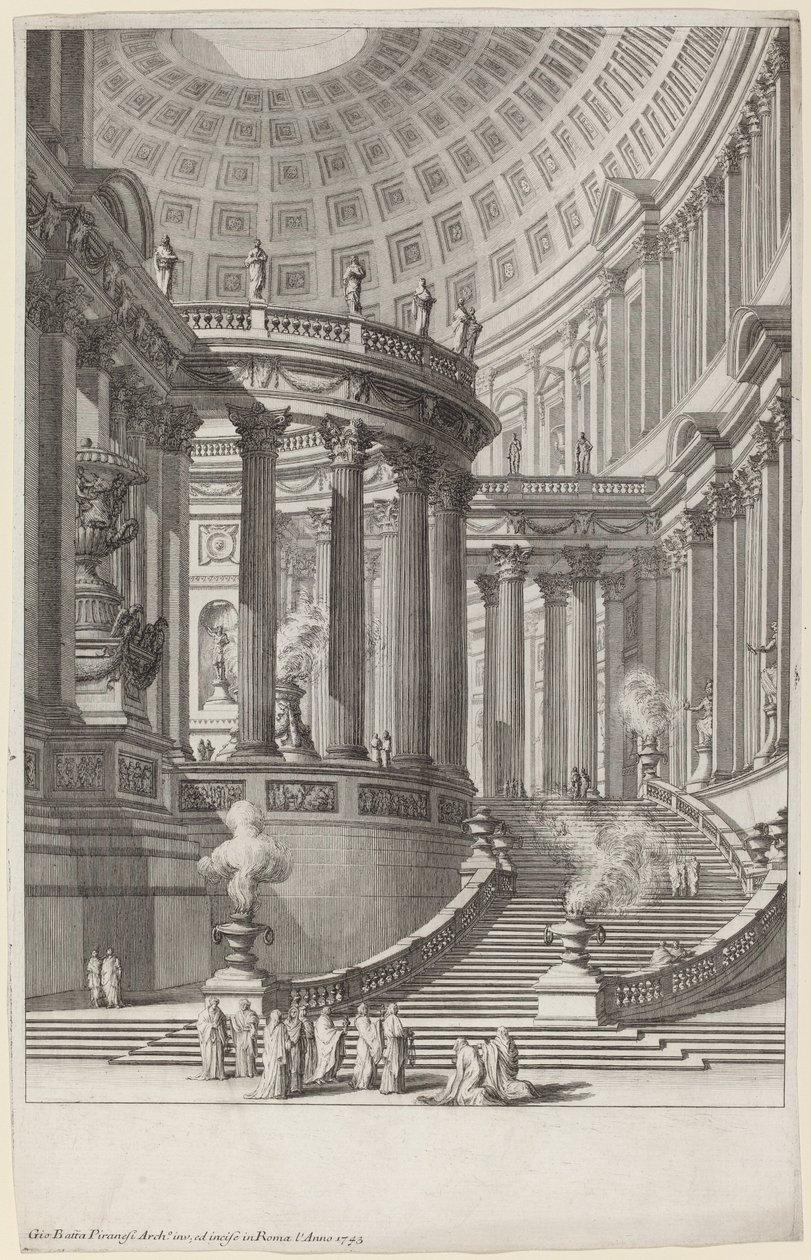 Ancient Temple by Giovanni Battista Piranesi