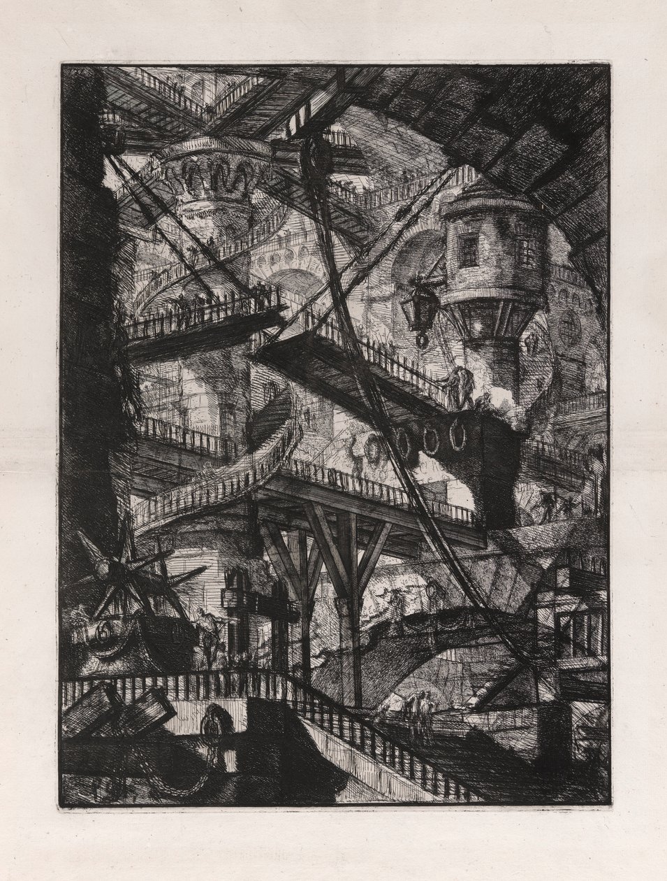 The Drawbridge, plate 7 from Carceri by Giovanni Battista Piranesi