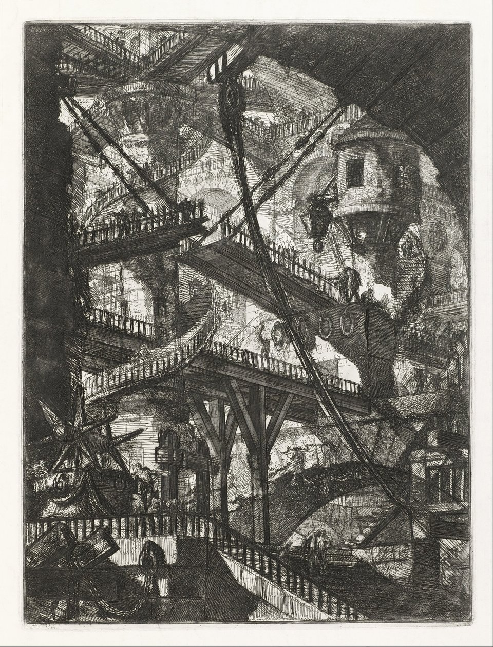 The Drawbridge, plate VII from the series Carceri d
