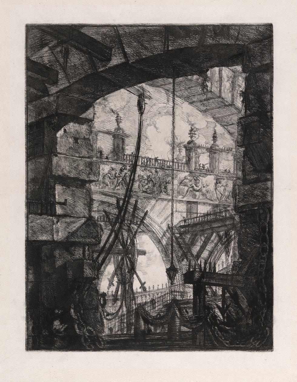 The Grand Piazza, plate 4 from Carceri by Giovanni Battista Piranesi