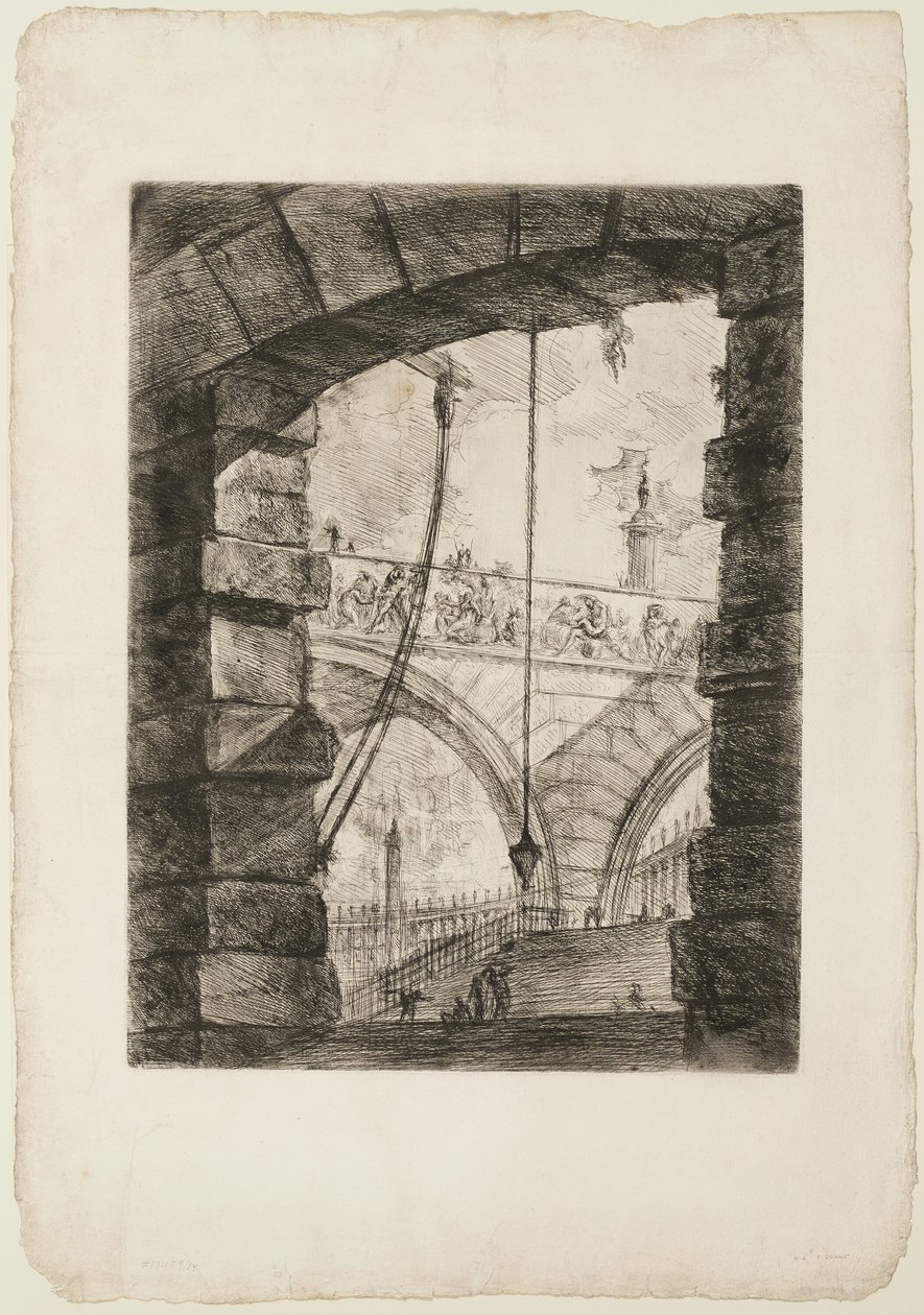 The Grand Piazza, Plate 4 from Imaginary Prisons by Giovanni Battista Piranesi