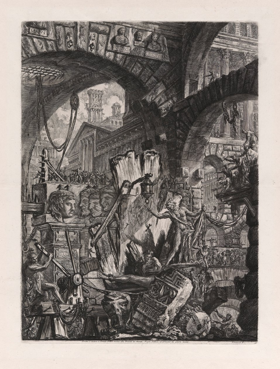 The Man on the Rack, Plate 2 from Carceri by Giovanni Battista Piranesi
