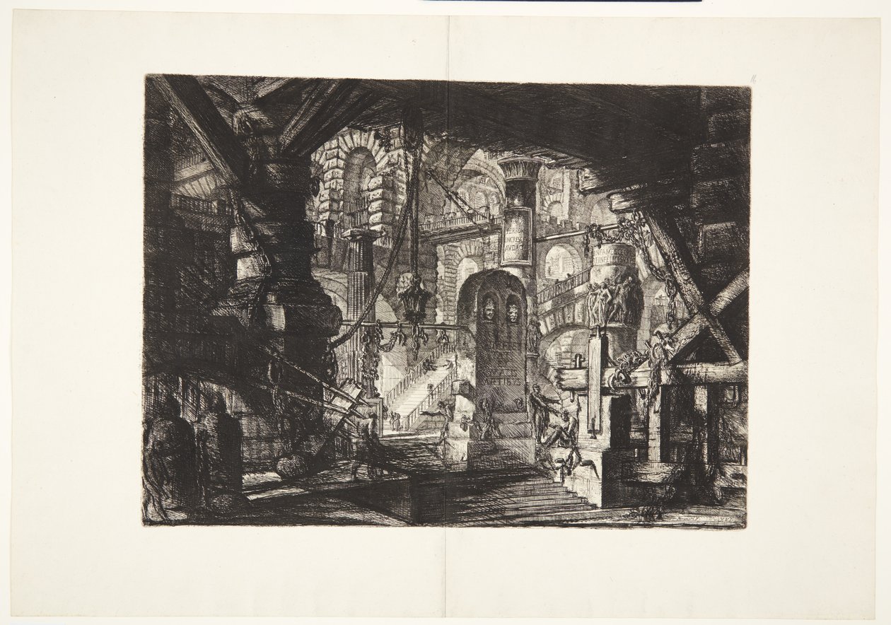 The Pier with Chains by Giovanni Battista Piranesi