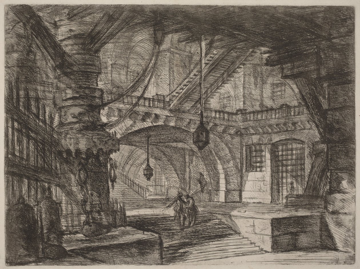 The Pier with Chains by Giovanni Battista Piranesi