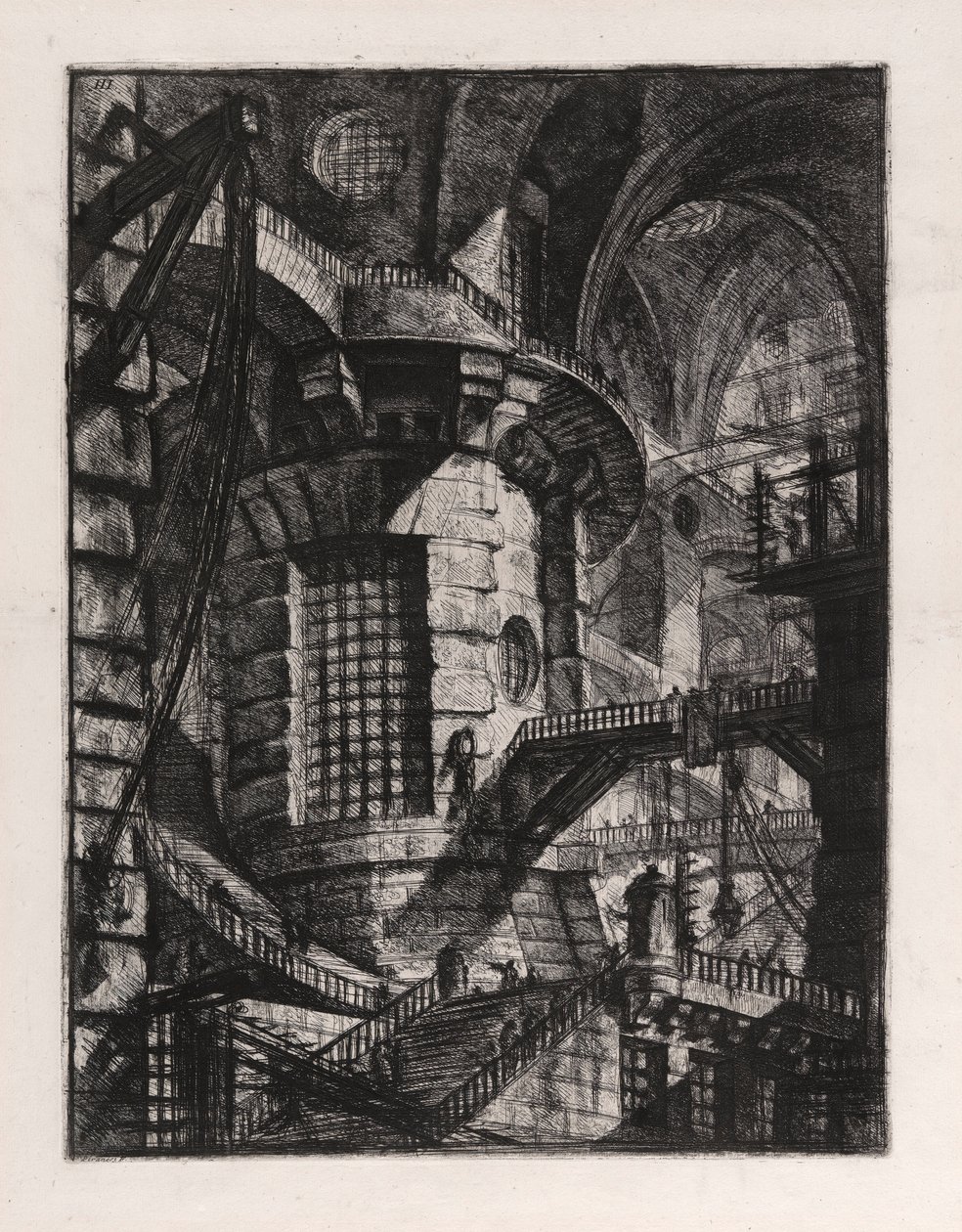 The Round Tower, Plate 3 from Carceri by Giovanni Battista Piranesi