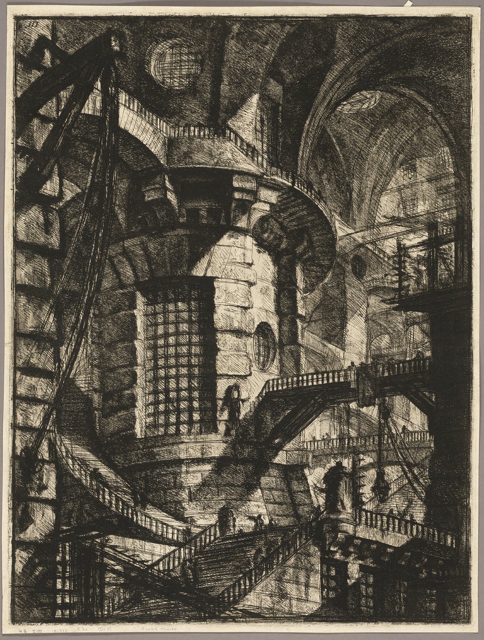 The Round Tower, plate 3 from the second edition of Carceri d