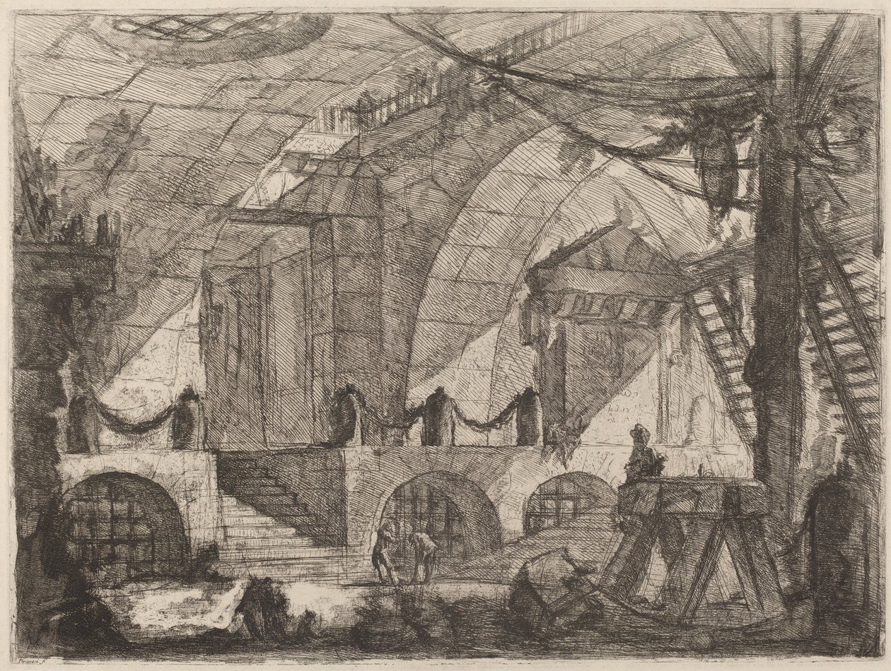 The Sawhorse by Giovanni Battista Piranesi
