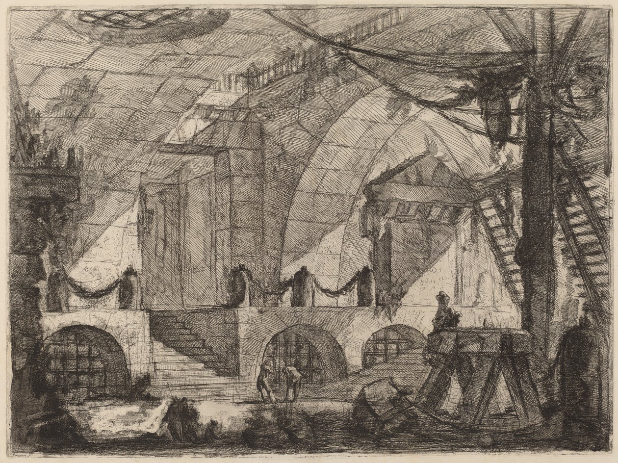 The Sawhorse by Giovanni Battista Piranesi