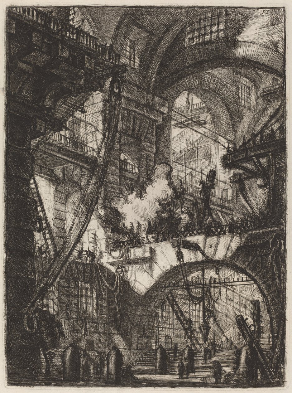 The Smoking Fire by Giovanni Battista Piranesi