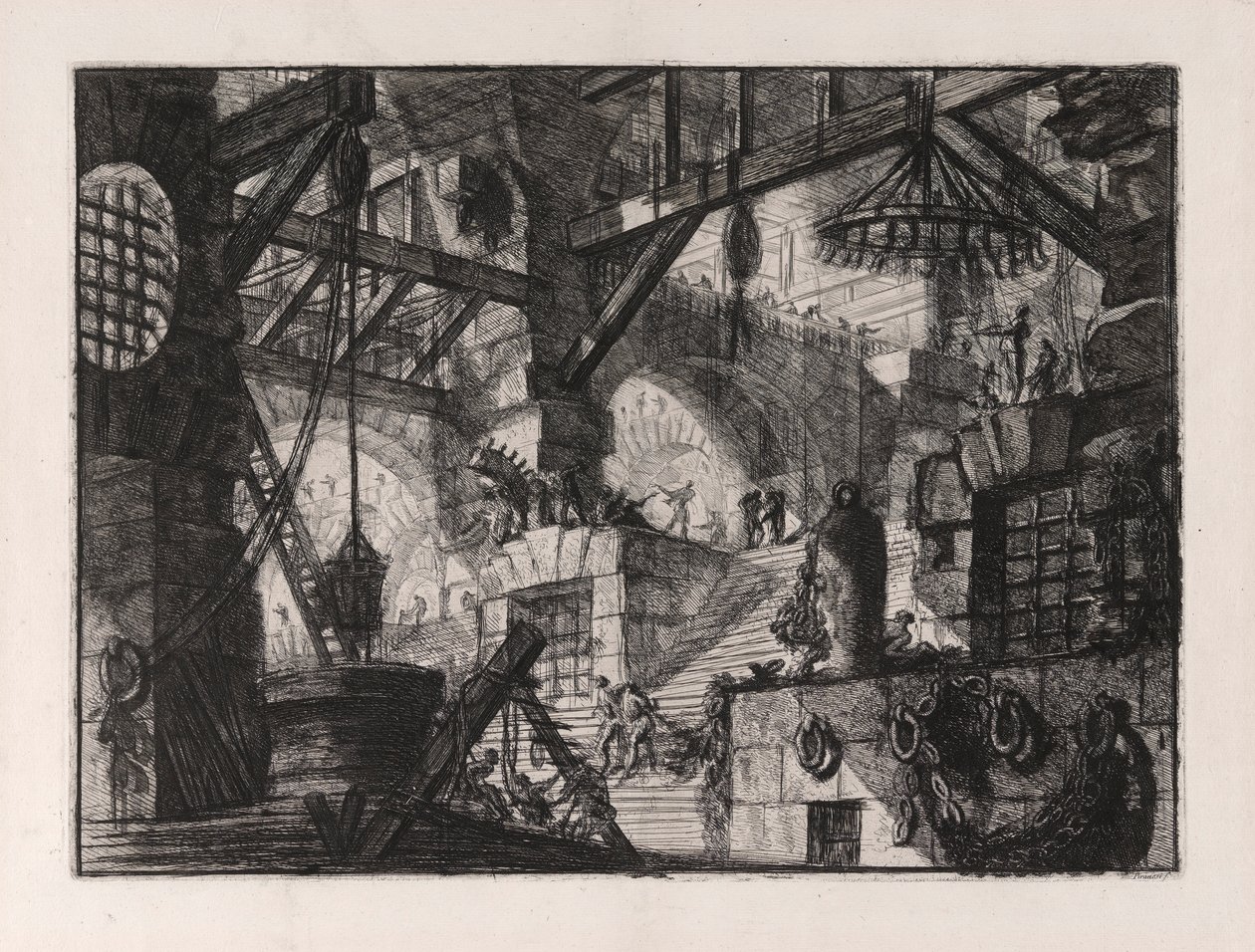 The Well, plate 13 from Carceri by Giovanni Battista Piranesi