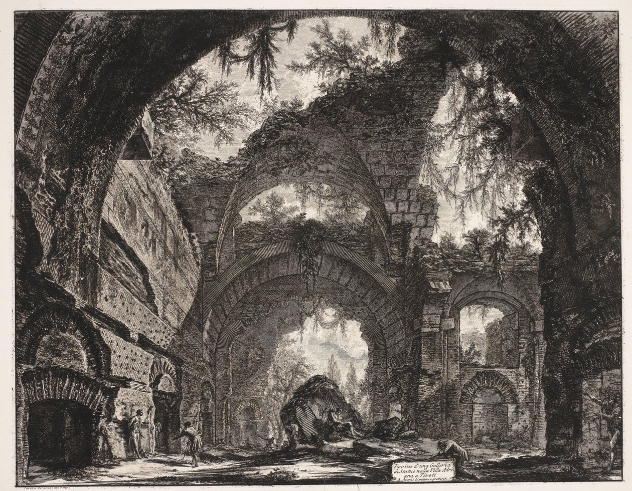 Baths in the Villa Adriana at Tivoli by Giovanni Battista Piranesi