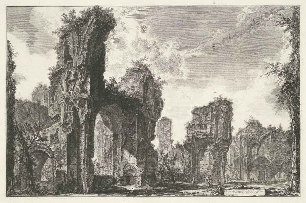 Baths of Caracalla in Rome by Giovanni Battista Piranesi