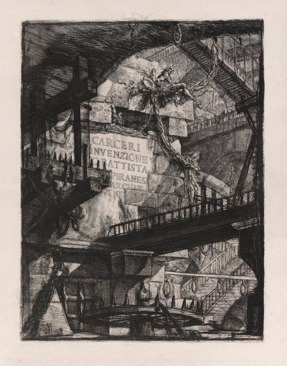 Title Plate, Plate 1 from Carceri by Giovanni Battista Piranesi