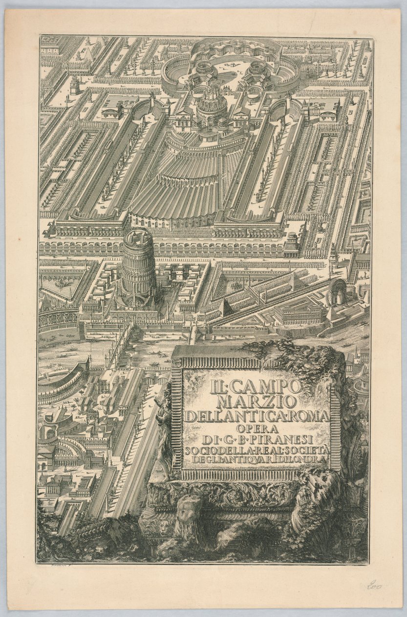 Title page, "Il Campo Marzio dell