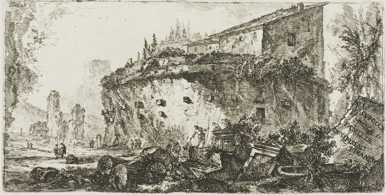 Tomb of the Scipios, Plate 18 from Some Views of Triumphal Arches and Other Arches by Giovanni-Battista Piranesi