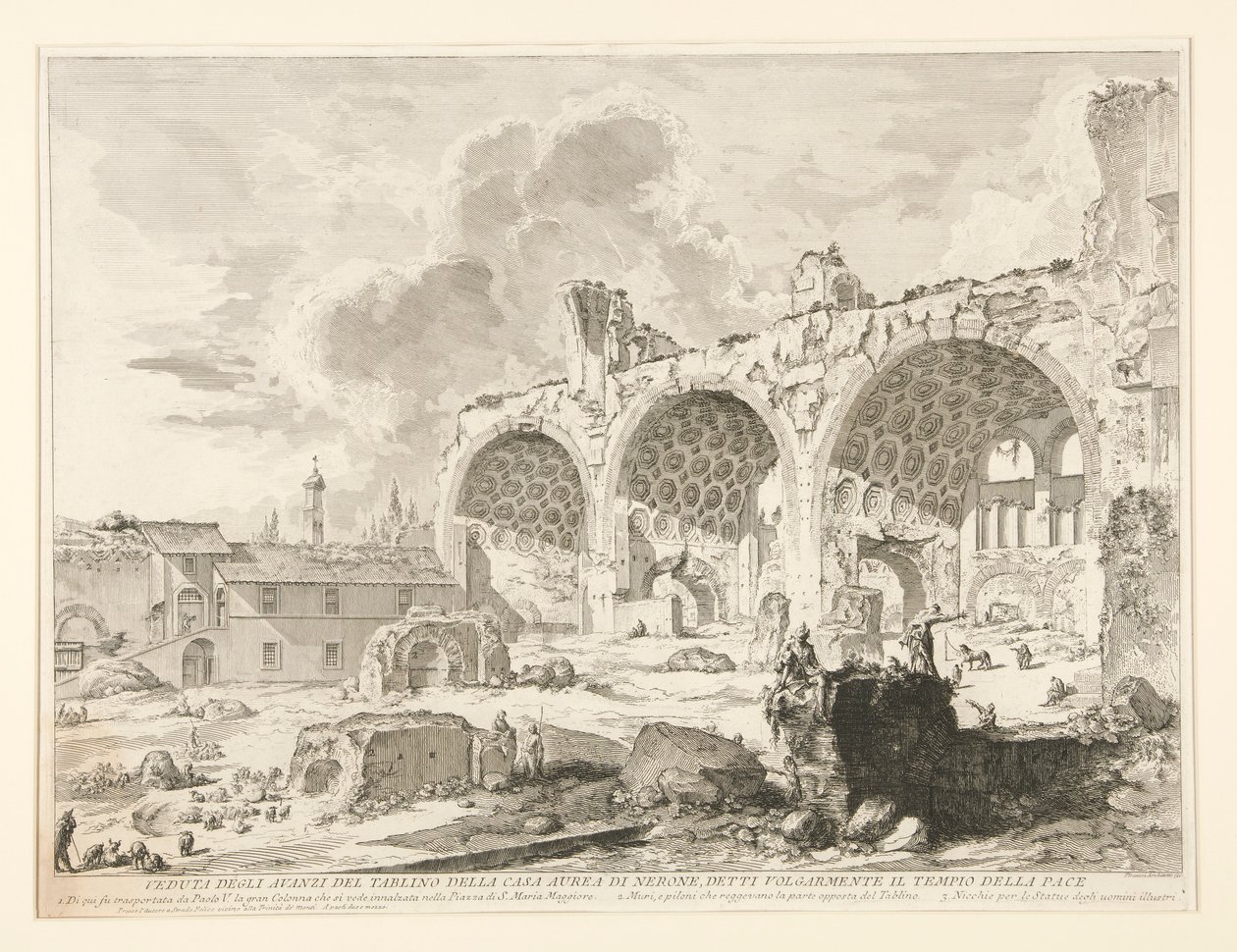 View of the Remains of the Dining Room of Nero by Giovanni Battista Piranesi