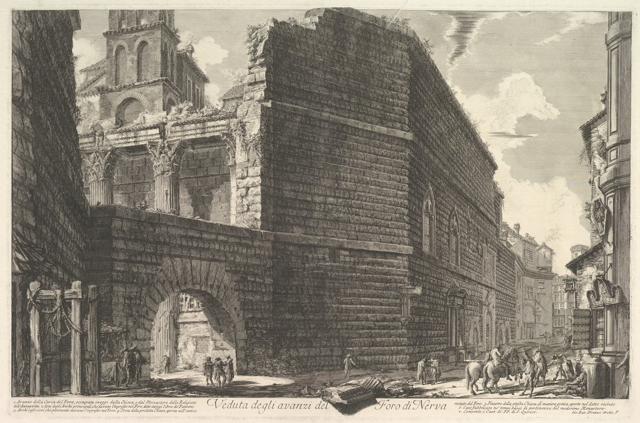 The Forum of Augustus by Giovanni Battista Piranesi