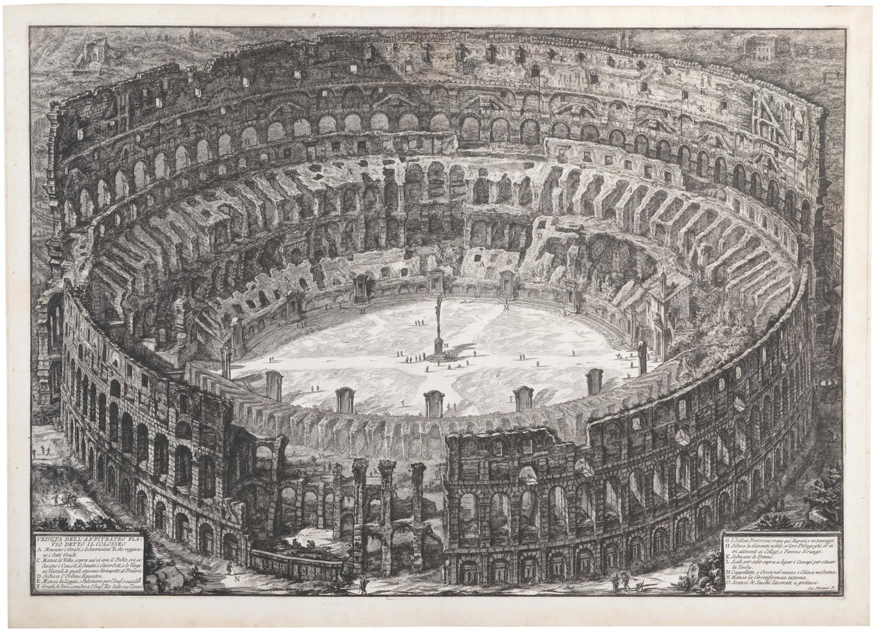 View of the Flavian Amphitheater Called the Colosseum by Giovanni-Battista Piranesi