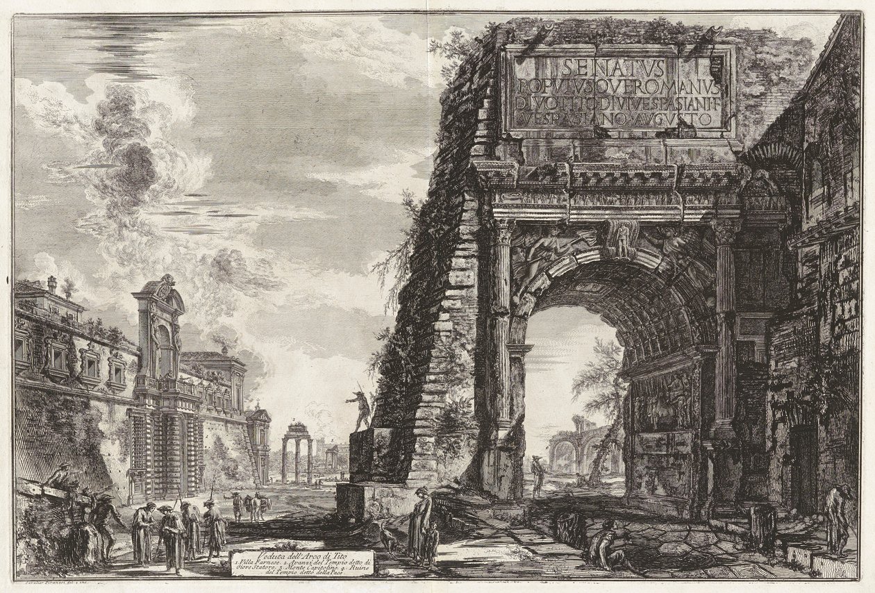 View of the Piazza by Giovanni-Battista Piranesi