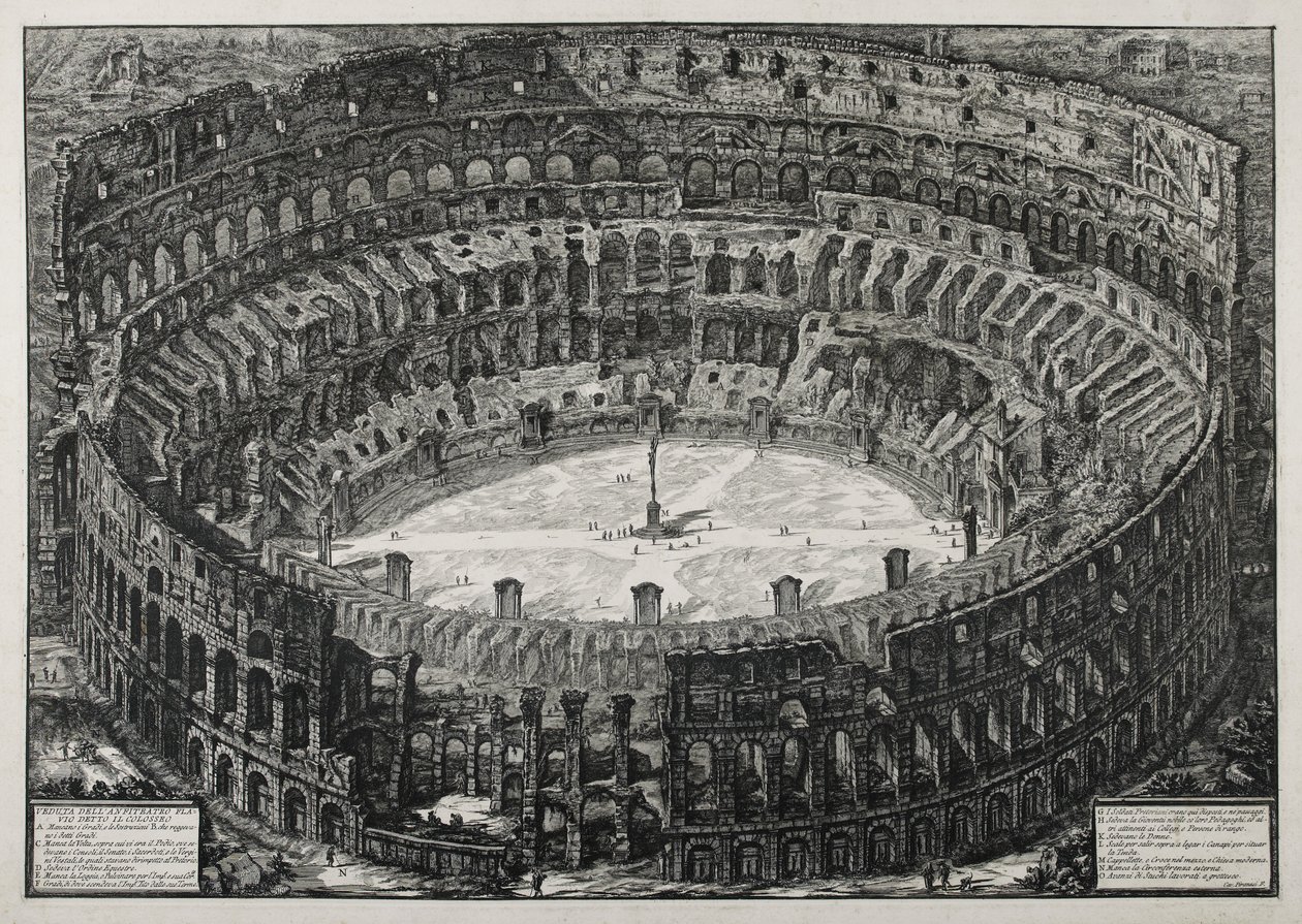 View of the Flavian Amphitheater Known as the Colosseum by Giovanni Battista Piranesi
