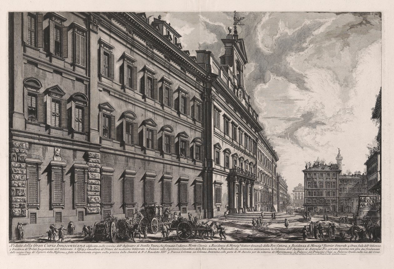 View of the Great Curia Innocenziana by Giovanni Battista Piranesi