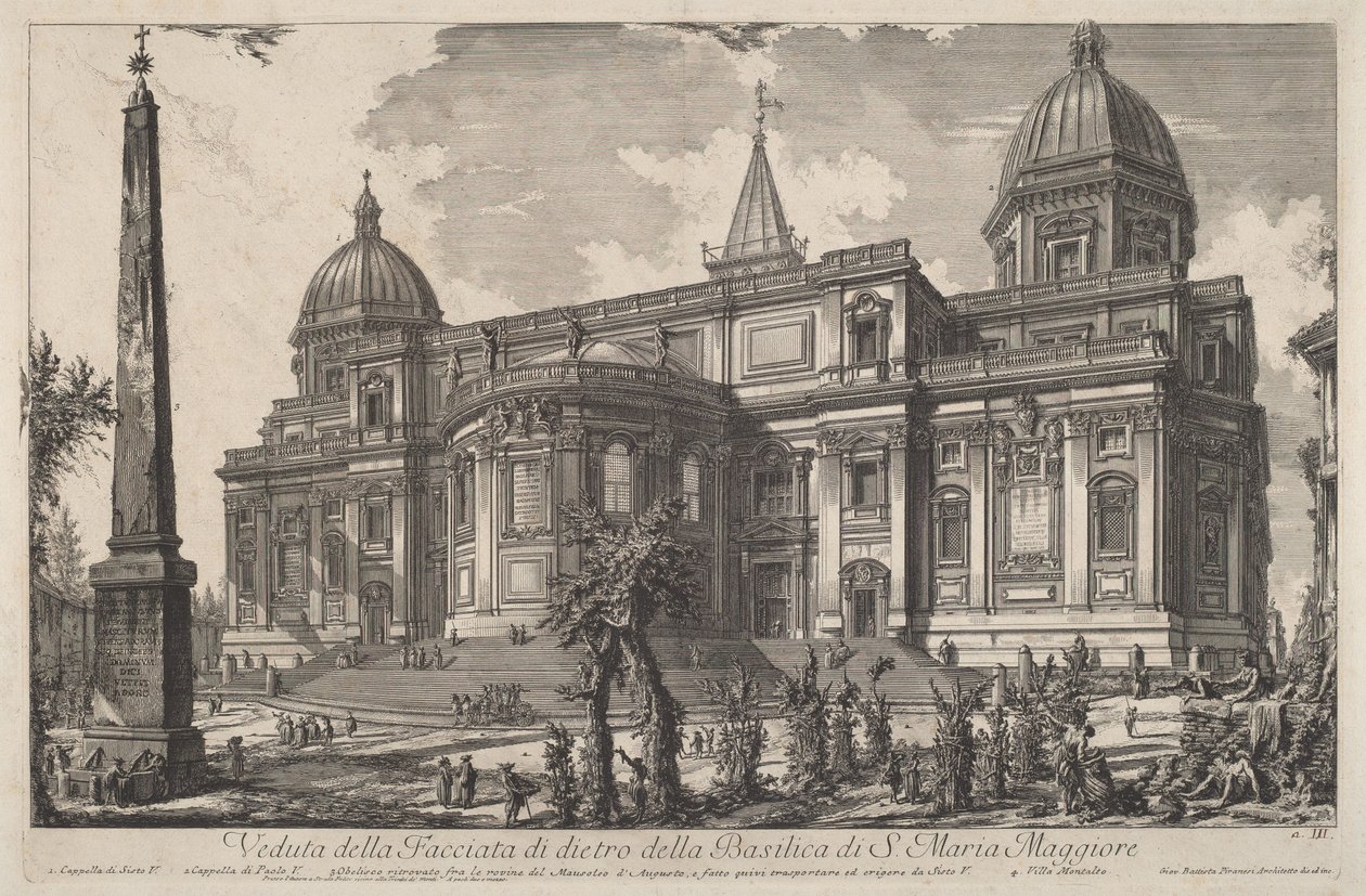 View of the Back Facade of the Basilica of S. Maria Maggiore by Giovanni Battista Piranesi