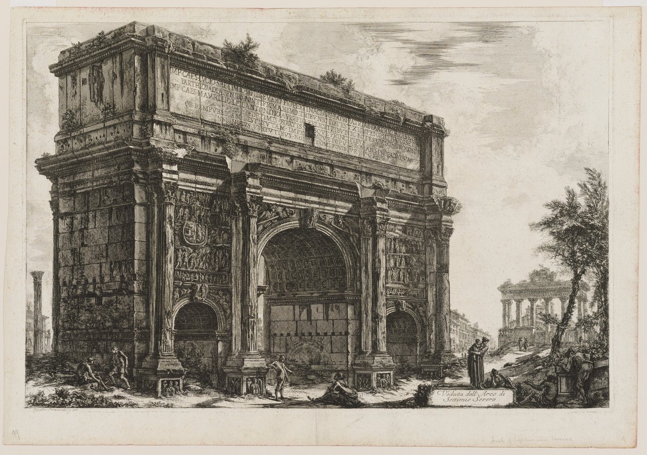 View of the Septimius Severus by Giovanni Battista Piranesi