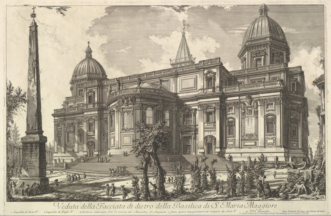 View of the Rear Entrance of the Basilica of S. Maria Maggiore, ca. 1742 by Giovanni Battista Piranesi