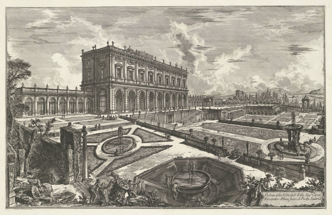Villa Albani in Rome by Giovanni Battista Piranesi