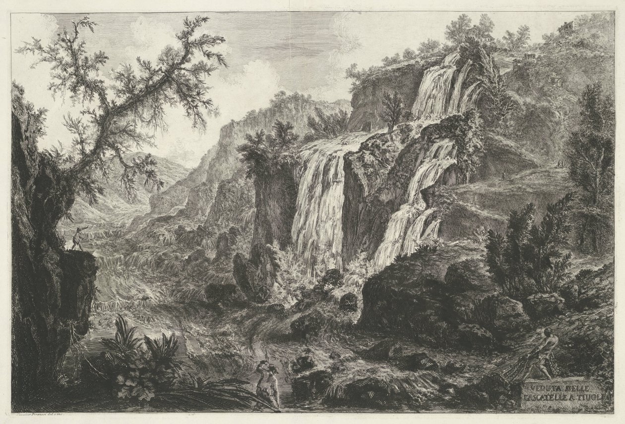 Waterfalls at Tivoli by Giovanni Battista Piranesi