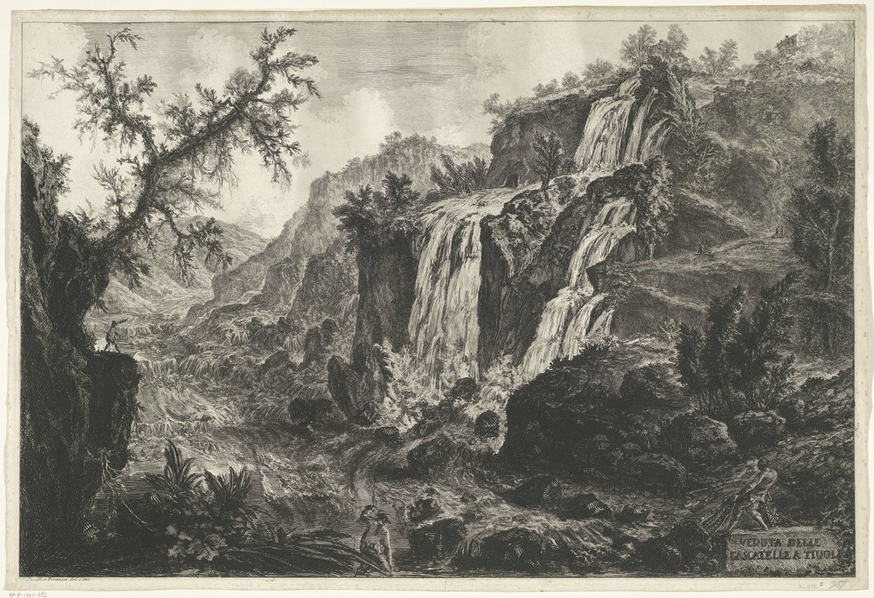 Waterfalls at Tivoli by Giovanni Battista Piranesi