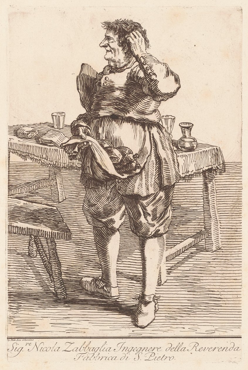 Sig. Nicola Zabbaglia by Giovanni Battista Piranesi, after Pier Leone Ghezzi