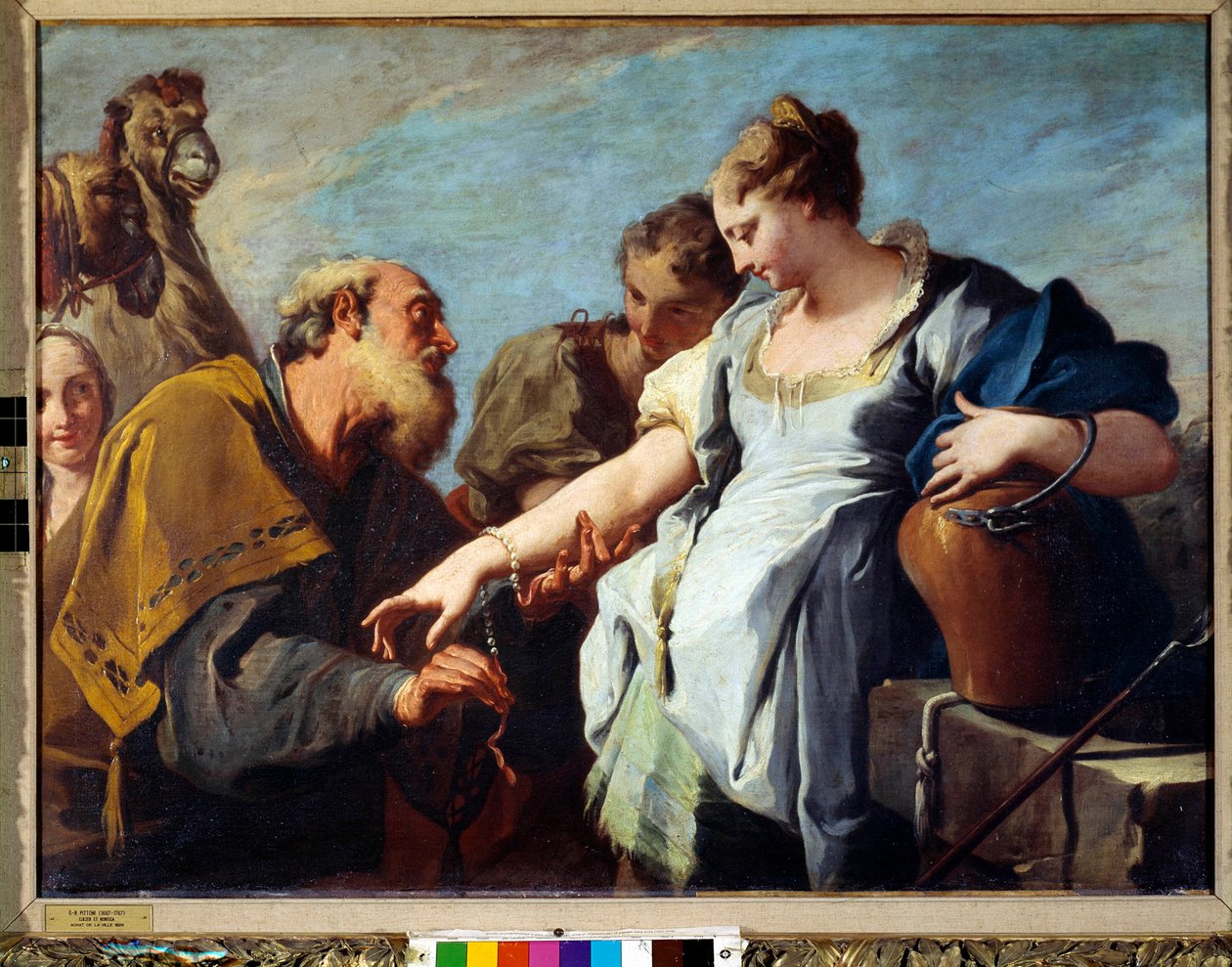 Eliezer and Rebecca by Giovanni Battista Pittoni