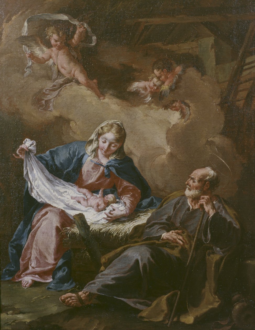 Holy Family by Giovanni Battista Pittoni
