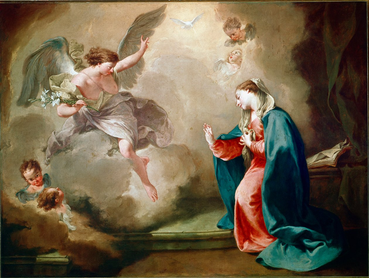 The Annunciation by Giovanni Battista Pittoni