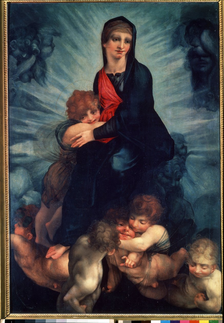 The Virgin and the Child with Angels by Giovanni Battista Rosso Fiorentino