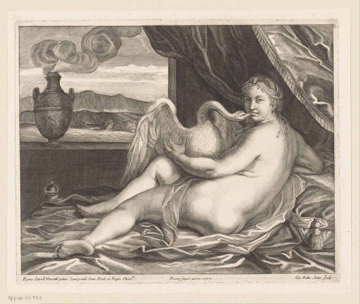 Leda and the Swan by Giovanni Battista Sintes