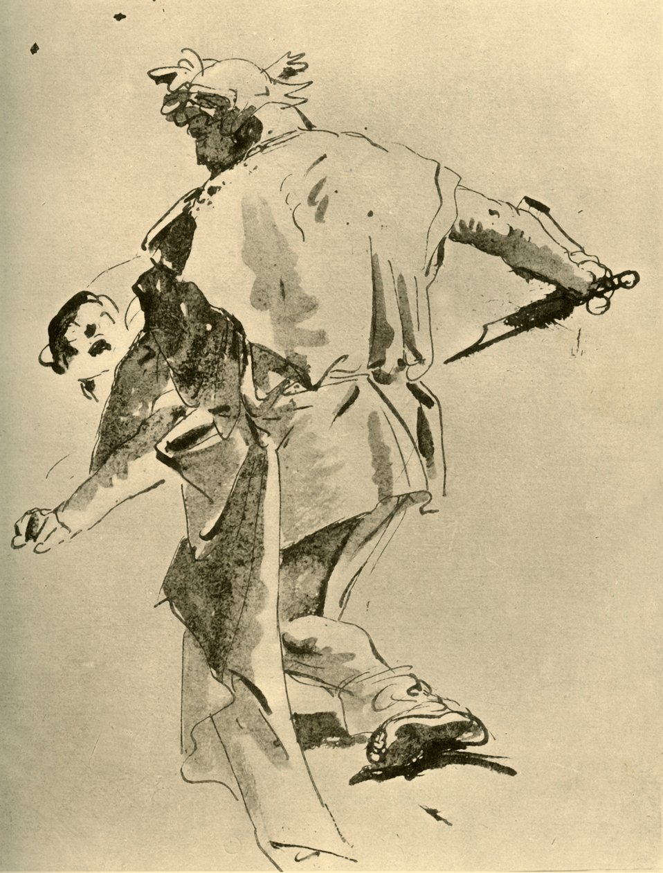 A Man stabbing a Boy by Giovanni Battista Tiepolo